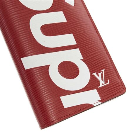 lv supreme brazza wallet|LOUIS VUITTON X Supreme Epi Brazza Wallet Red.